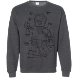 Sweatshirts Dark Heather / S Lego Plan Crewneck Sweatshirt