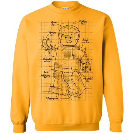 Sweatshirts Gold / S Lego Plan Crewneck Sweatshirt