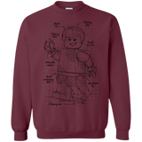 Sweatshirts Maroon / S Lego Plan Crewneck Sweatshirt