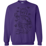 Sweatshirts Purple / S Lego Plan Crewneck Sweatshirt