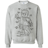 Sweatshirts Sport Grey / S Lego Plan Crewneck Sweatshirt