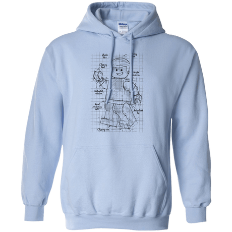 Sweatshirts Light Blue / S Lego Plan Pullover Hoodie