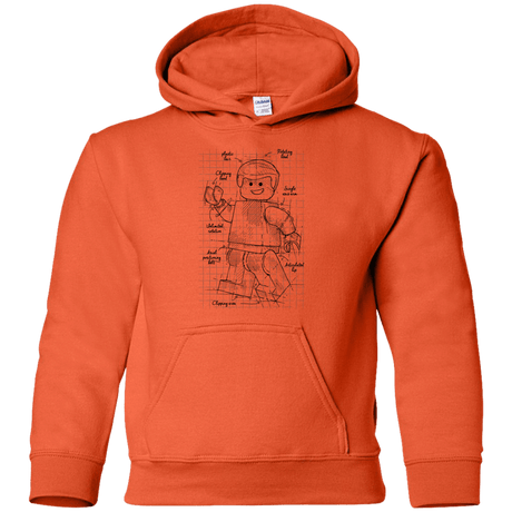 Sweatshirts Orange / YS Lego Plan Youth Hoodie