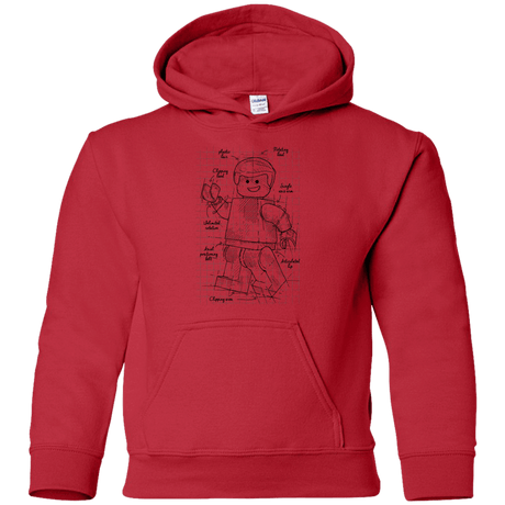 Sweatshirts Red / YS Lego Plan Youth Hoodie