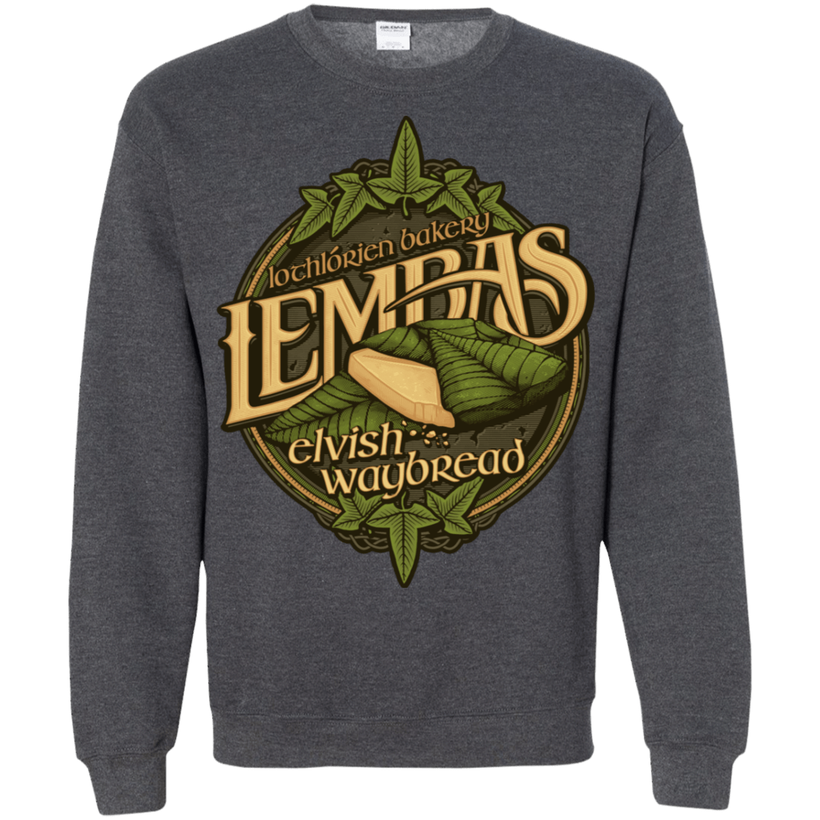 Sweatshirts Dark Heather / S Lembas Bread Crewneck Sweatshirt