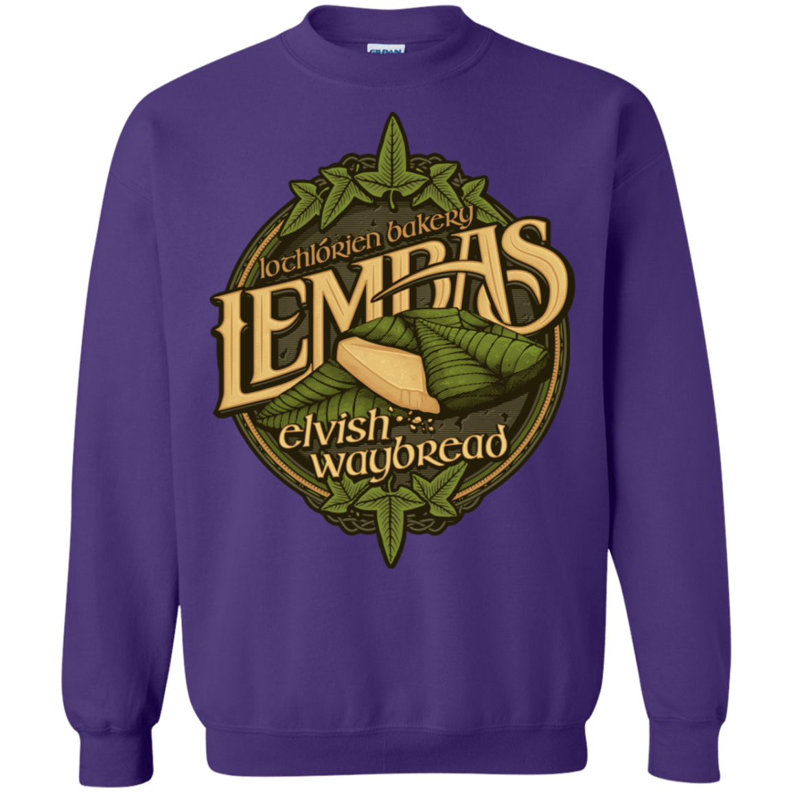 Sweatshirts Purple / S Lembas Bread Crewneck Sweatshirt