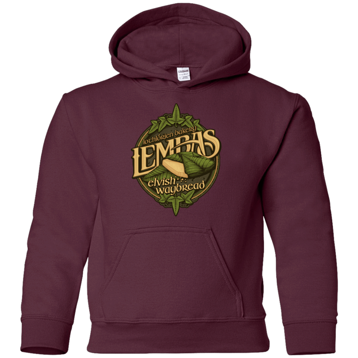 Sweatshirts Maroon / YS Lembas Bread Youth Hoodie