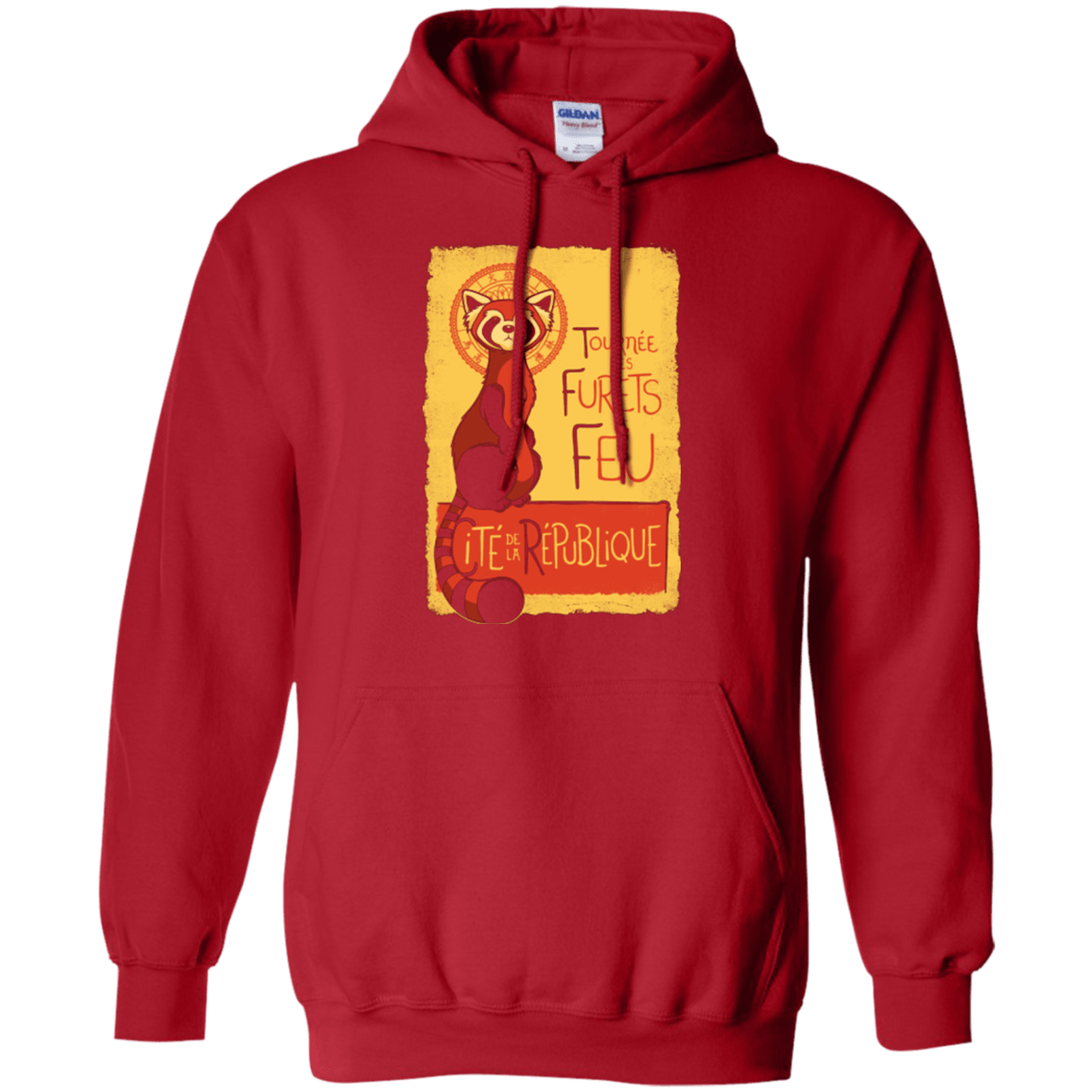 Sweatshirts Red / Small Les Furets de Feu Pullover Hoodie