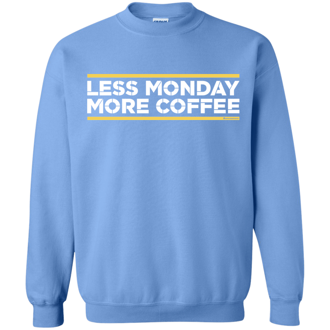 Sweatshirts Carolina Blue / Small Less Monday More Coffee Crewneck Sweatshirt