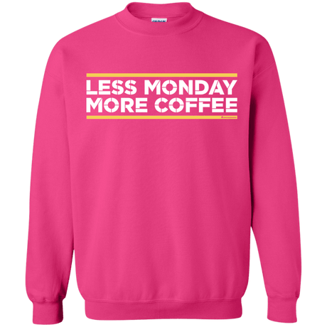 Sweatshirts Heliconia / Small Less Monday More Coffee Crewneck Sweatshirt