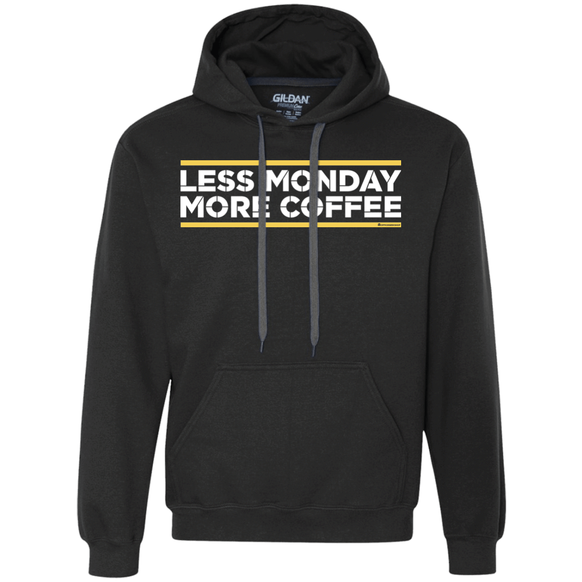 Sweatshirts Black / Small Less Monday More Coffee Premium Fleece Hoodie