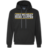 Sweatshirts Black / Small Less Monday More Coffee Premium Fleece Hoodie