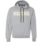 Sweatshirts Sport Grey / Small Less Monday More Coffee Premium Fleece Hoodie
