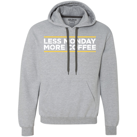 Sweatshirts Sport Grey / Small Less Monday More Coffee Premium Fleece Hoodie