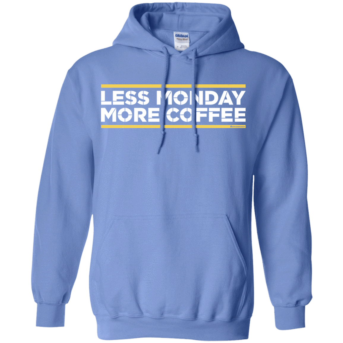 Sweatshirts Carolina Blue / Small Less Monday More Coffee Pullover Hoodie