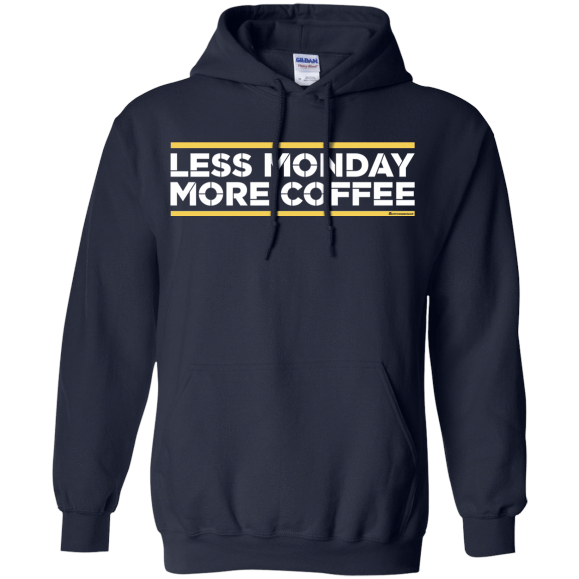 Sweatshirts Navy / Small Less Monday More Coffee Pullover Hoodie