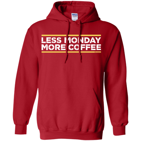Sweatshirts Red / Small Less Monday More Coffee Pullover Hoodie