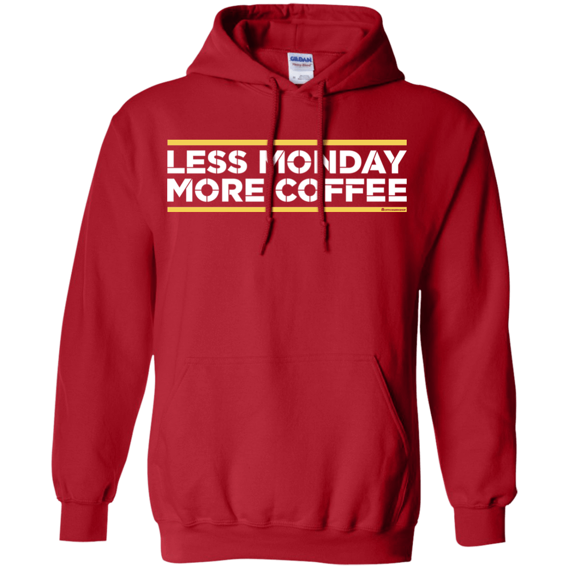 Sweatshirts Red / Small Less Monday More Coffee Pullover Hoodie