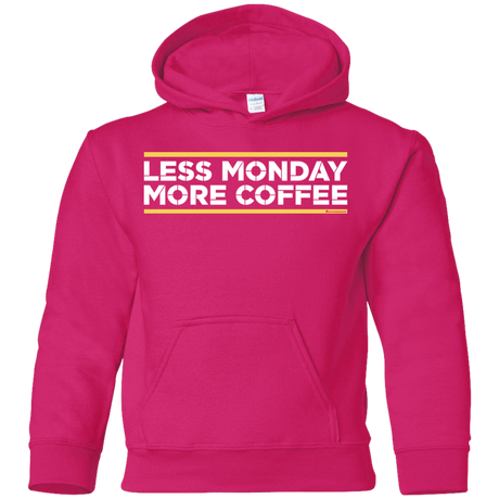 Sweatshirts Heliconia / YS Less Monday More Coffee Youth Hoodie