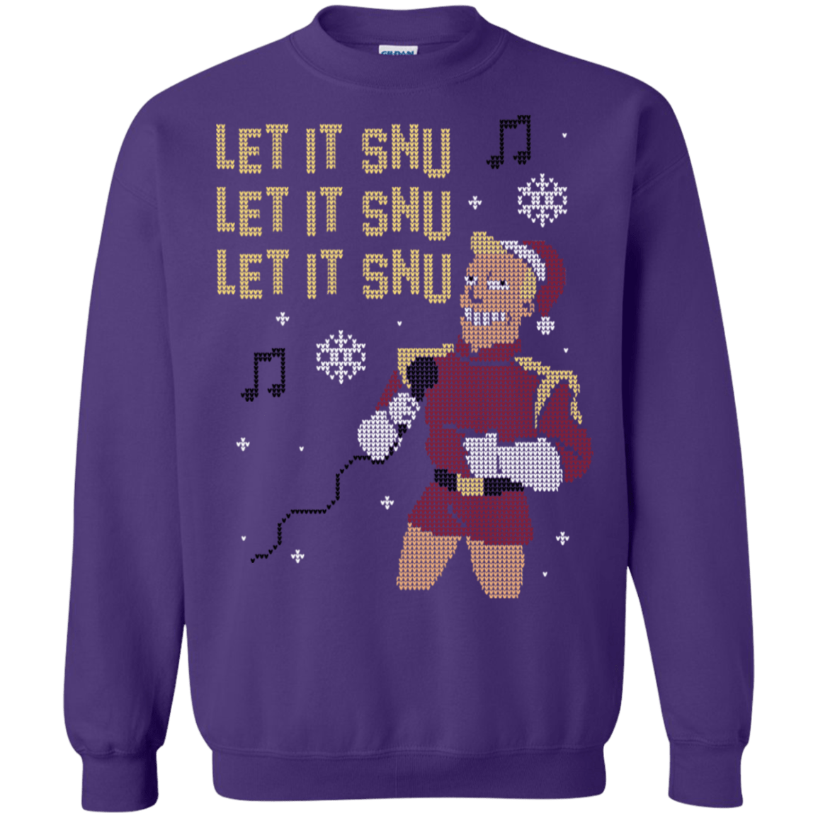 Sweatshirts Purple / S Let It Snu Crewneck Sweatshirt