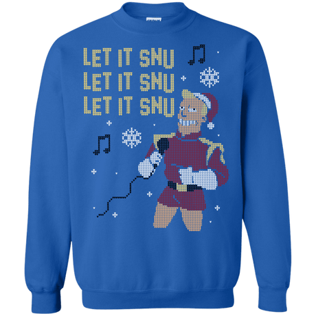 Sweatshirts Royal / S Let It Snu Crewneck Sweatshirt