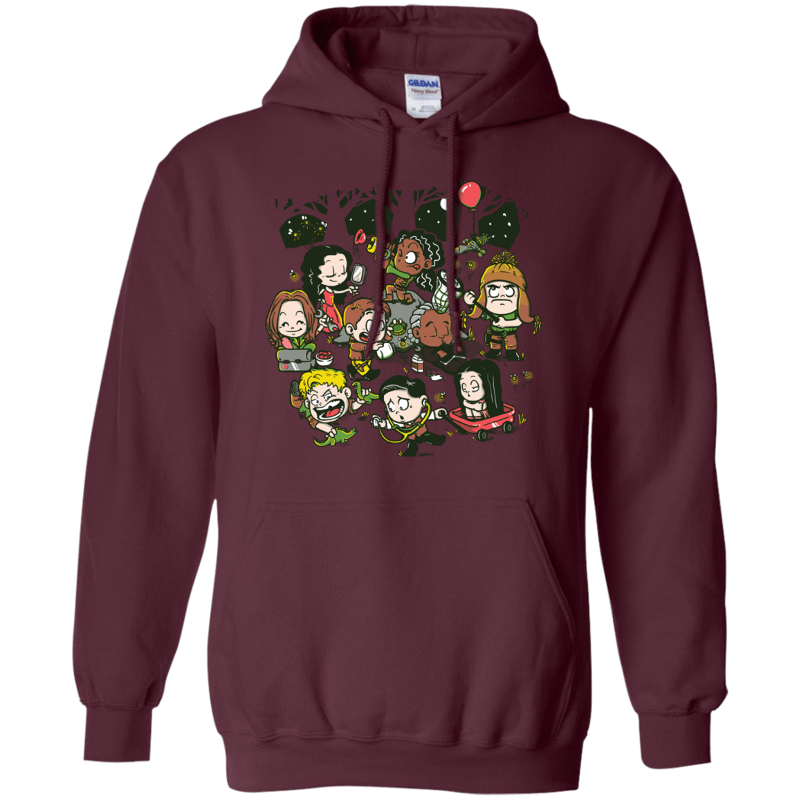 Sweatshirts Maroon / Small Let's Catch Fireflies Pullover Hoodie