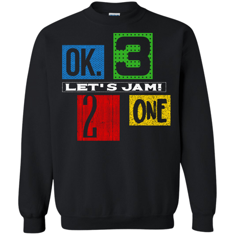 Sweatshirts Black / S Let's Jam Crewneck Sweatshirt