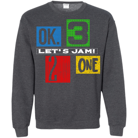 Sweatshirts Dark Heather / S Let's Jam Crewneck Sweatshirt