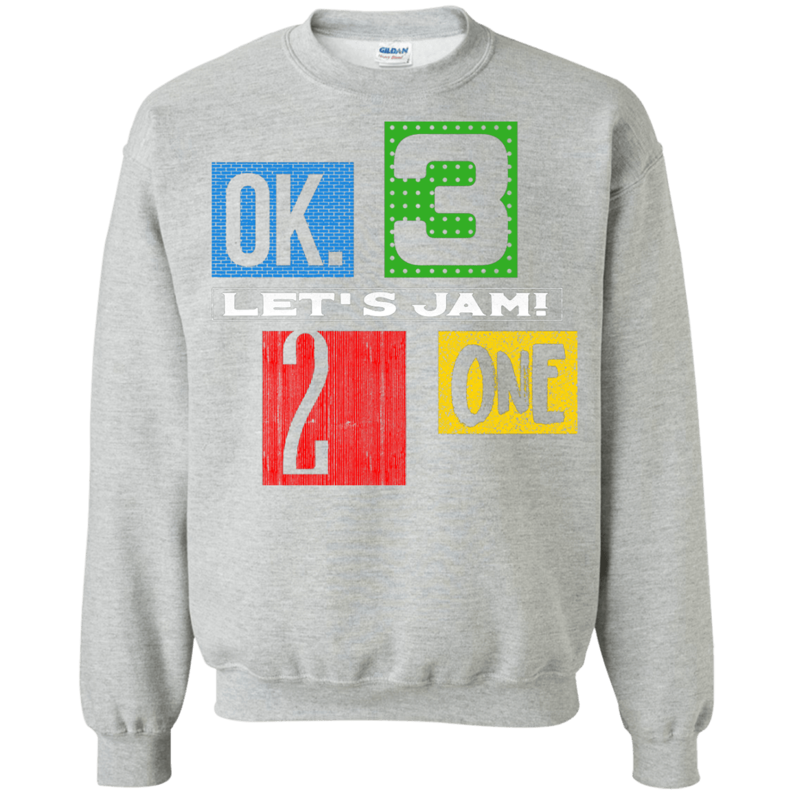 Sweatshirts Sport Grey / S Let's Jam Crewneck Sweatshirt