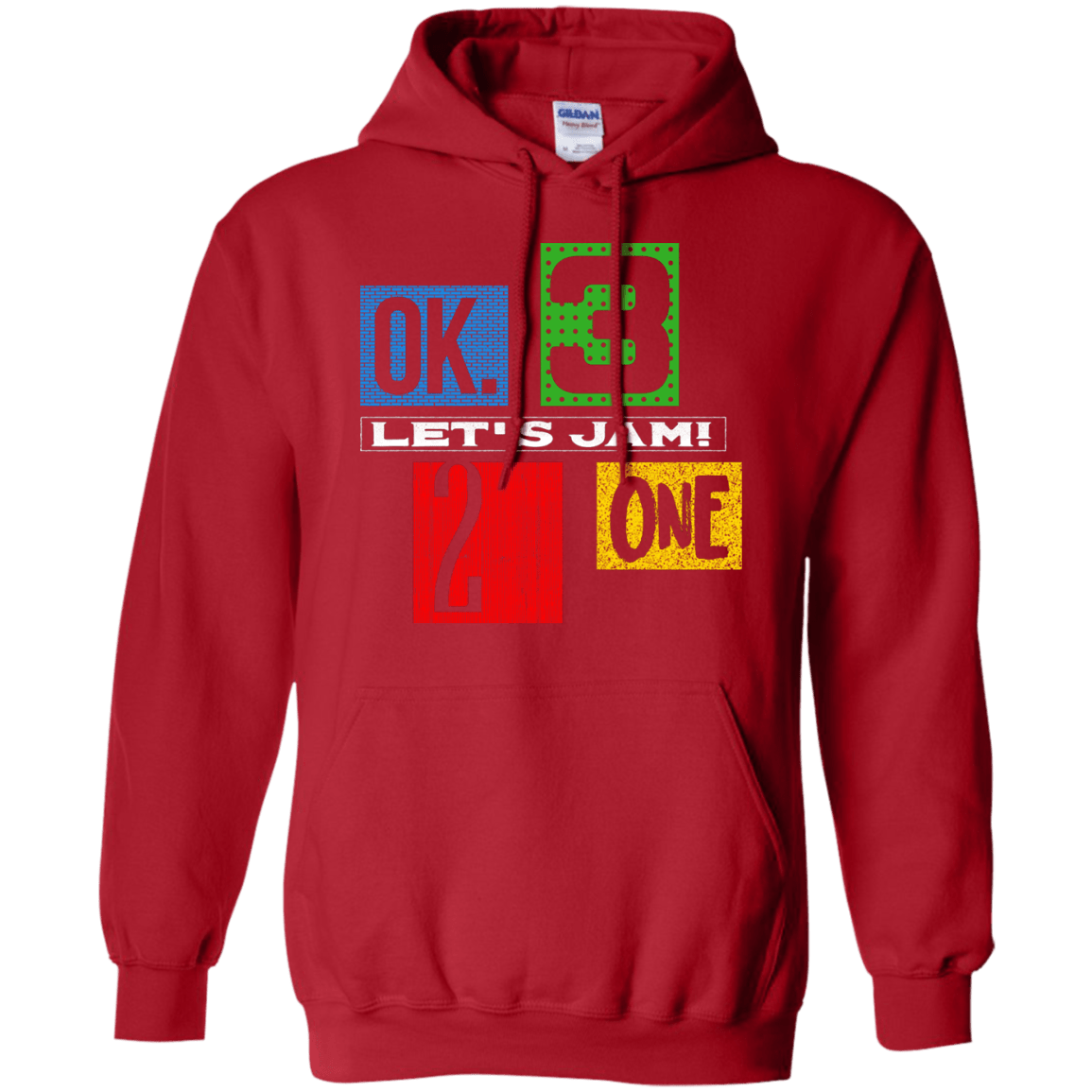 Sweatshirts Red / S Let's Jam Pullover Hoodie