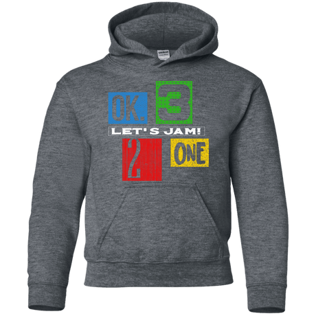 Sweatshirts Dark Heather / YS Let's Jam Youth Hoodie