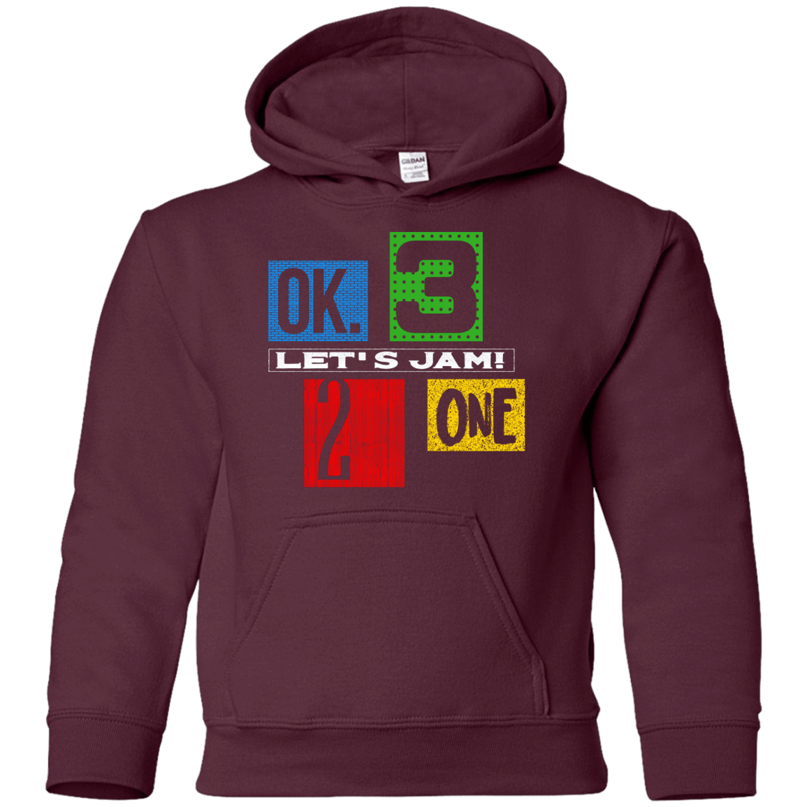 Sweatshirts Maroon / YS Let's Jam Youth Hoodie