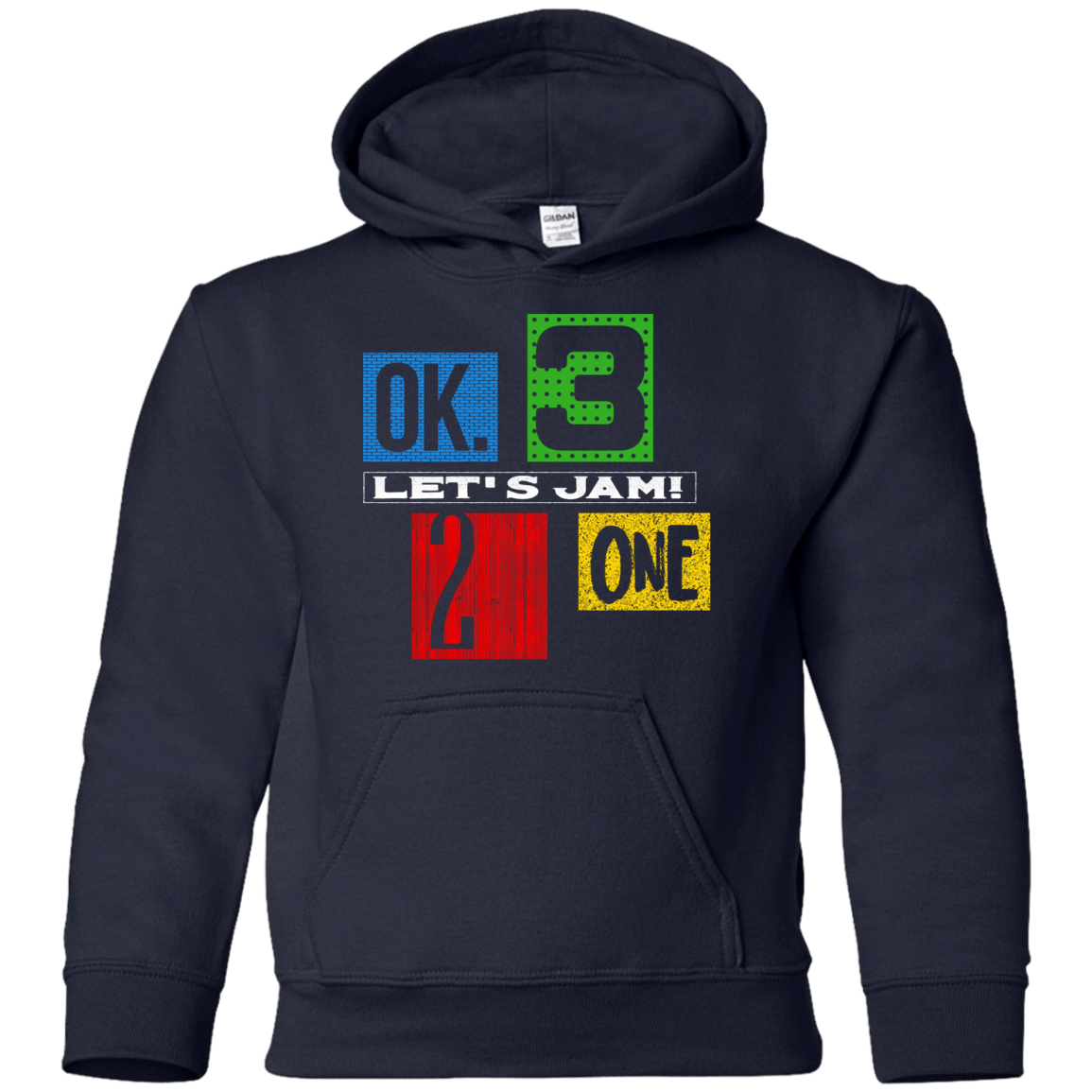 Sweatshirts Navy / YS Let's Jam Youth Hoodie