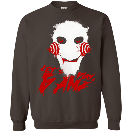 Sweatshirts Dark Chocolate / S Let's Play A Game Crewneck Sweatshirt