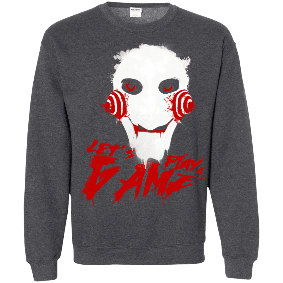 Sweatshirts Dark Heather / S Let's Play A Game Crewneck Sweatshirt