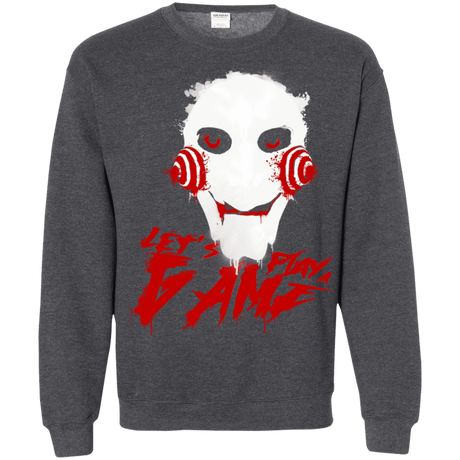 Sweatshirts Dark Heather / S Let's Play A Game Crewneck Sweatshirt