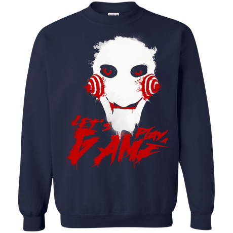 Sweatshirts Navy / S Let's Play A Game Crewneck Sweatshirt