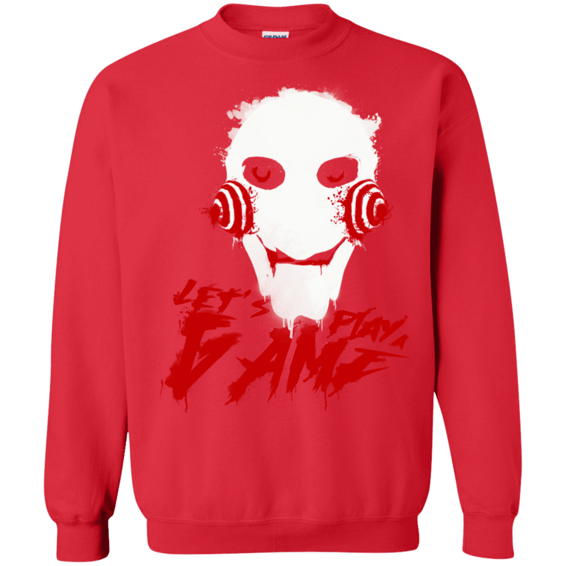 Sweatshirts Red / S Let's Play A Game Crewneck Sweatshirt