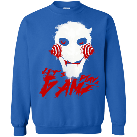 Sweatshirts Royal / S Let's Play A Game Crewneck Sweatshirt