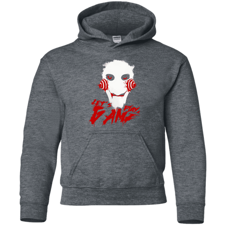 Sweatshirts Dark Heather / YS Let's Play A Game Youth Hoodie