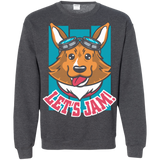 Sweatshirts Dark Heather / Small Lets Jam (2) Crewneck Sweatshirt