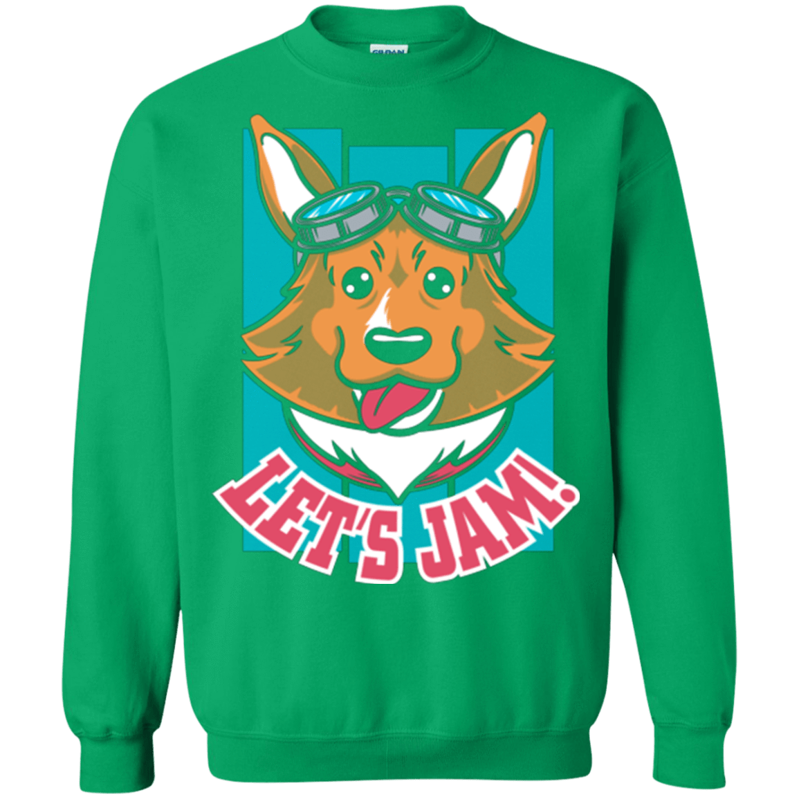 Sweatshirts Irish Green / Small Lets Jam (2) Crewneck Sweatshirt