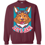 Sweatshirts Maroon / Small Lets Jam (2) Crewneck Sweatshirt