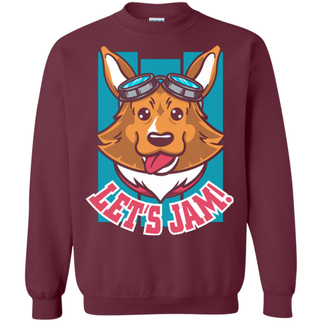 Sweatshirts Maroon / Small Lets Jam (2) Crewneck Sweatshirt