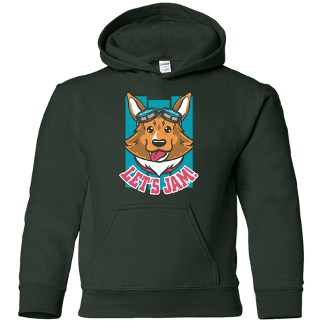 Sweatshirts Forest Green / YS Lets Jam (2) Youth Hoodie