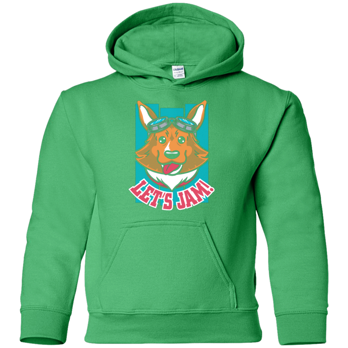 Sweatshirts Irish Green / YS Lets Jam (2) Youth Hoodie