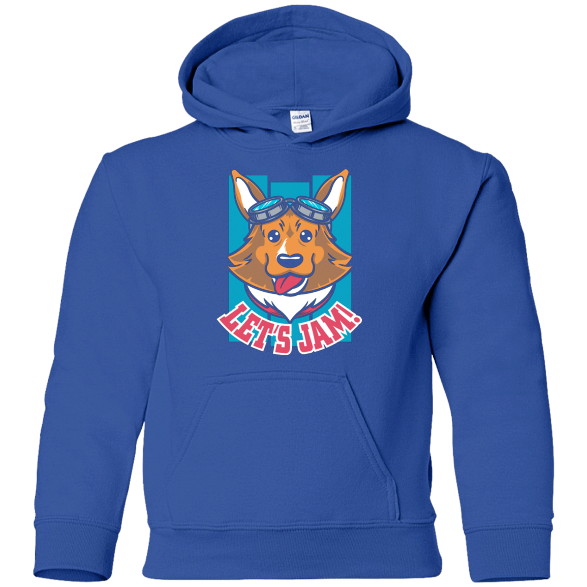 Sweatshirts Royal / YS Lets Jam (2) Youth Hoodie