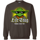 Sweatshirts Dark Chocolate / Small Life thug Crewneck Sweatshirt