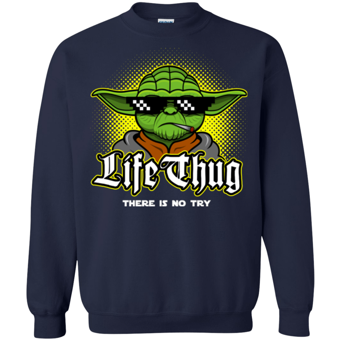 Sweatshirts Navy / Small Life thug Crewneck Sweatshirt