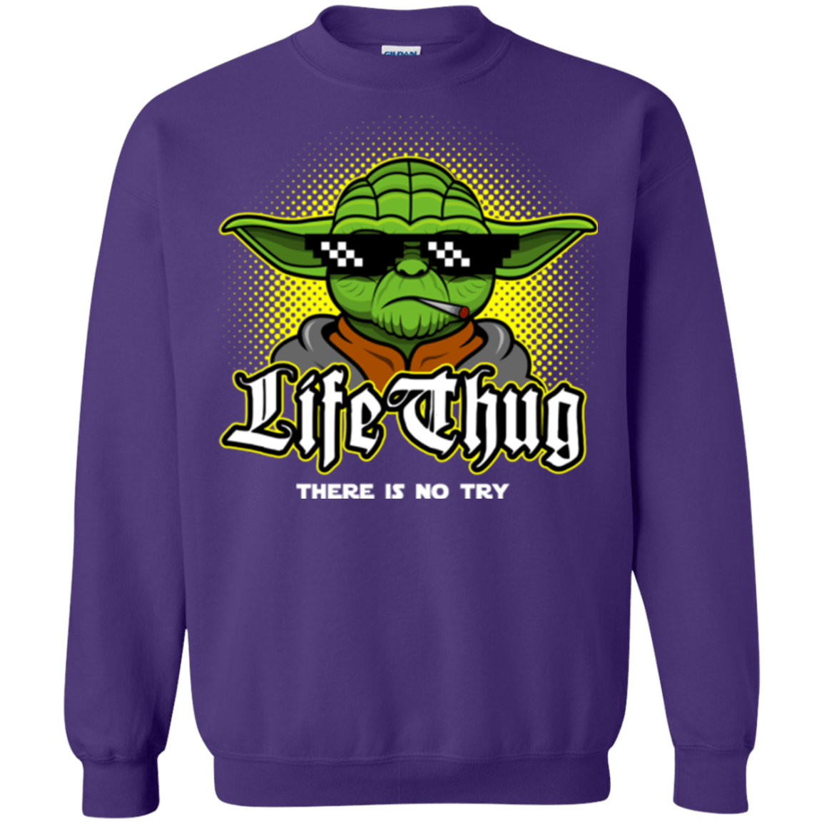 Sweatshirts Purple / Small Life thug Crewneck Sweatshirt
